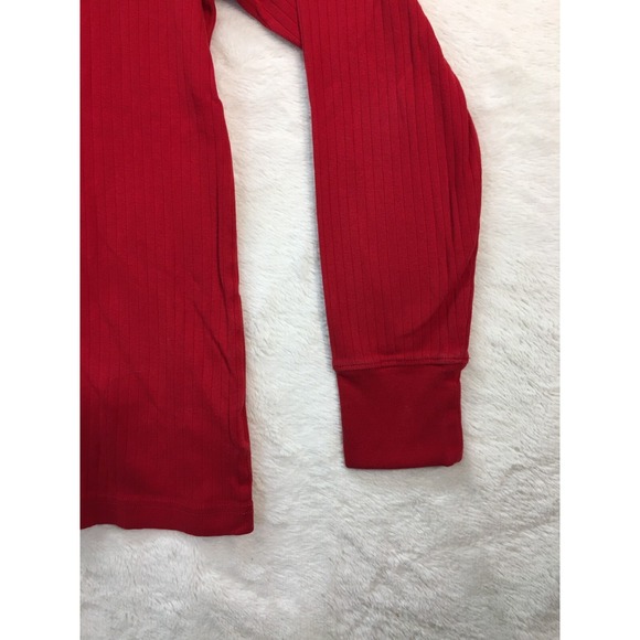 Land's End Long Sleeve Shirt Men's Small Red Casual Buttons - Picture 4 of 11